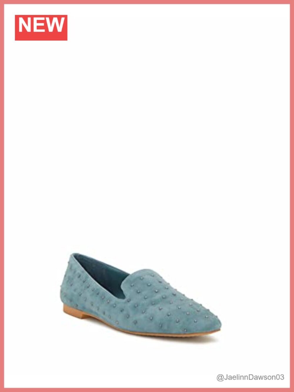 Suede Embellished Loafer Slip-On Flat Studded Comfort